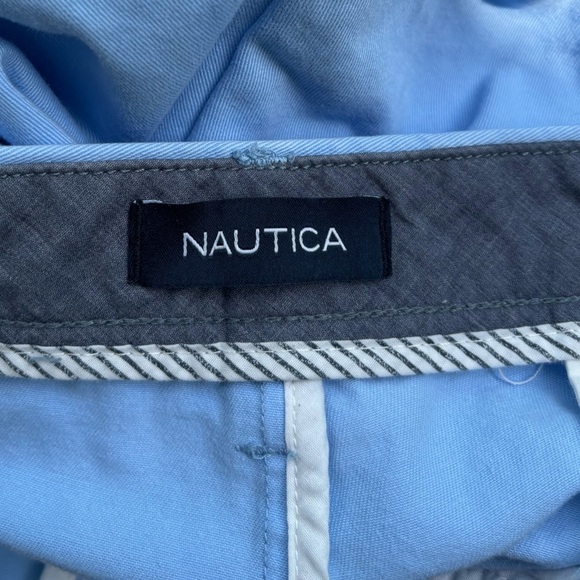 Nautica Deck Shorts Size 36 Light Blue Chino Short 8.5" Inseam - Picture 7 of 8